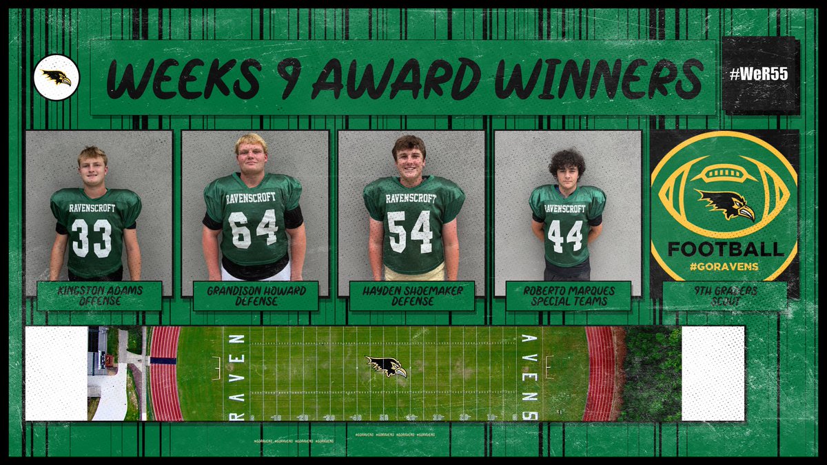 WEEK 9 AWARD WINNERS! #WeR55