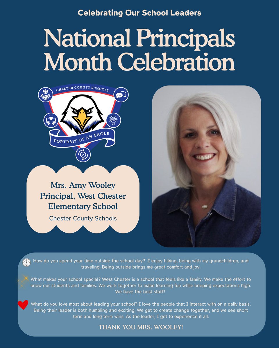 National School Principals Month: Celebrating Mrs. Amy Wooley