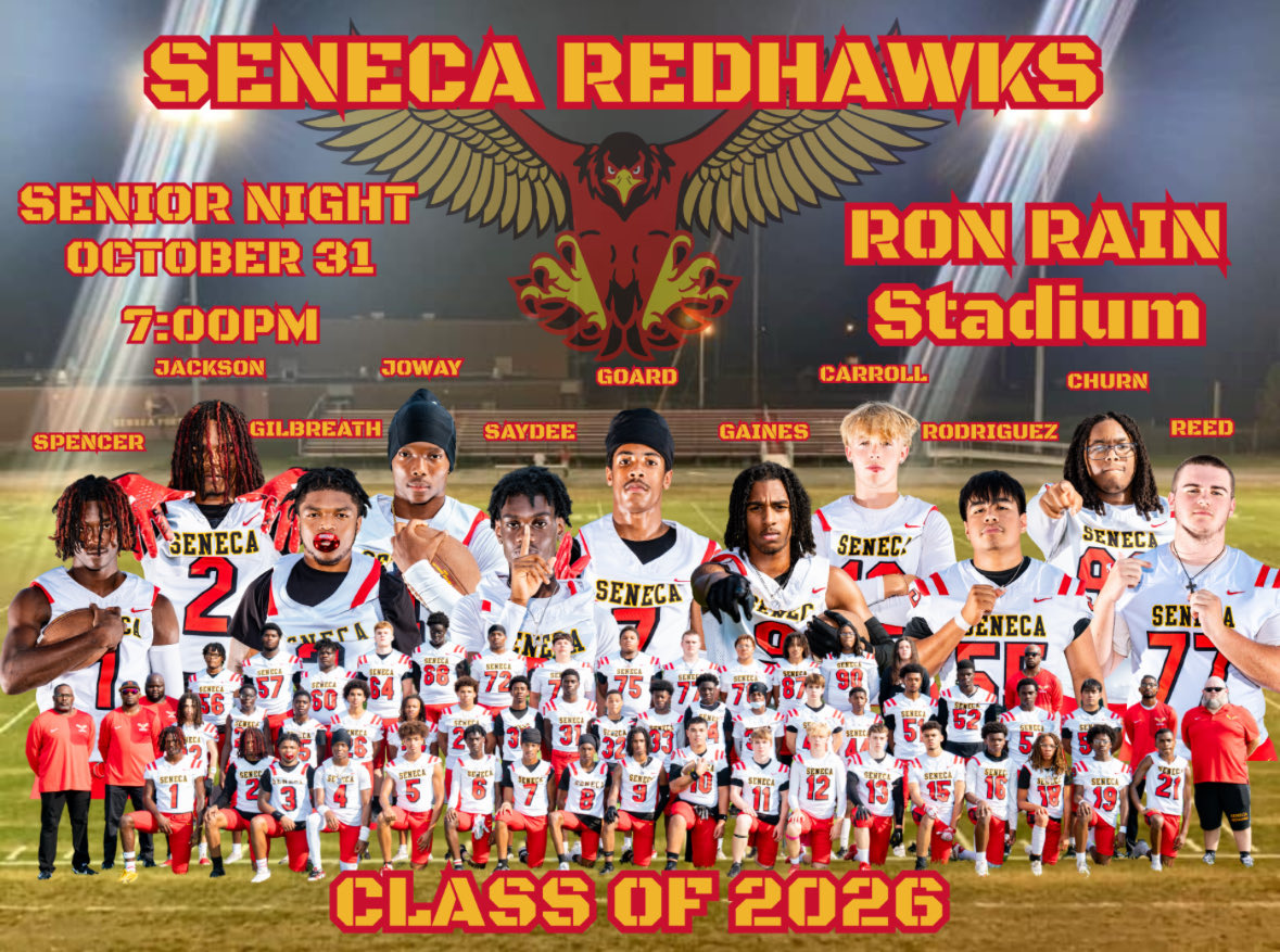 Seneca High School Football (@senecahsfb) on Twitter photo 