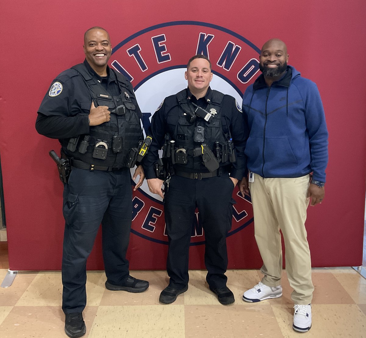 Thank you to the first responder who serves on our front lines every single school day. We are proud to call Officer Lighty and Officer Chacon our SROs!