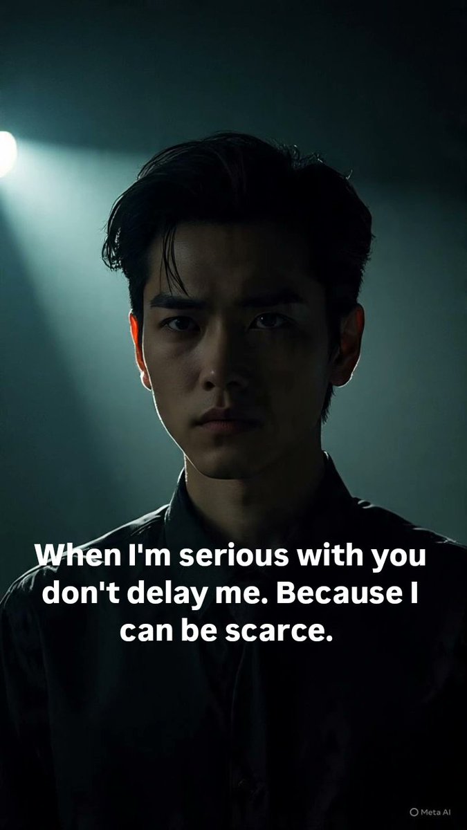 When I'm serious with you don't delay me. Because I can be scarce.