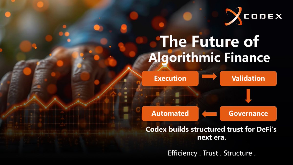 DCodex_Official's tweet image. The next era of DeFi starts with Codex — where execution meets automation, and governance meets precision.

Structured trust. Real results.

#Codex #Blockchain #AIFinance #DeFi #Finance