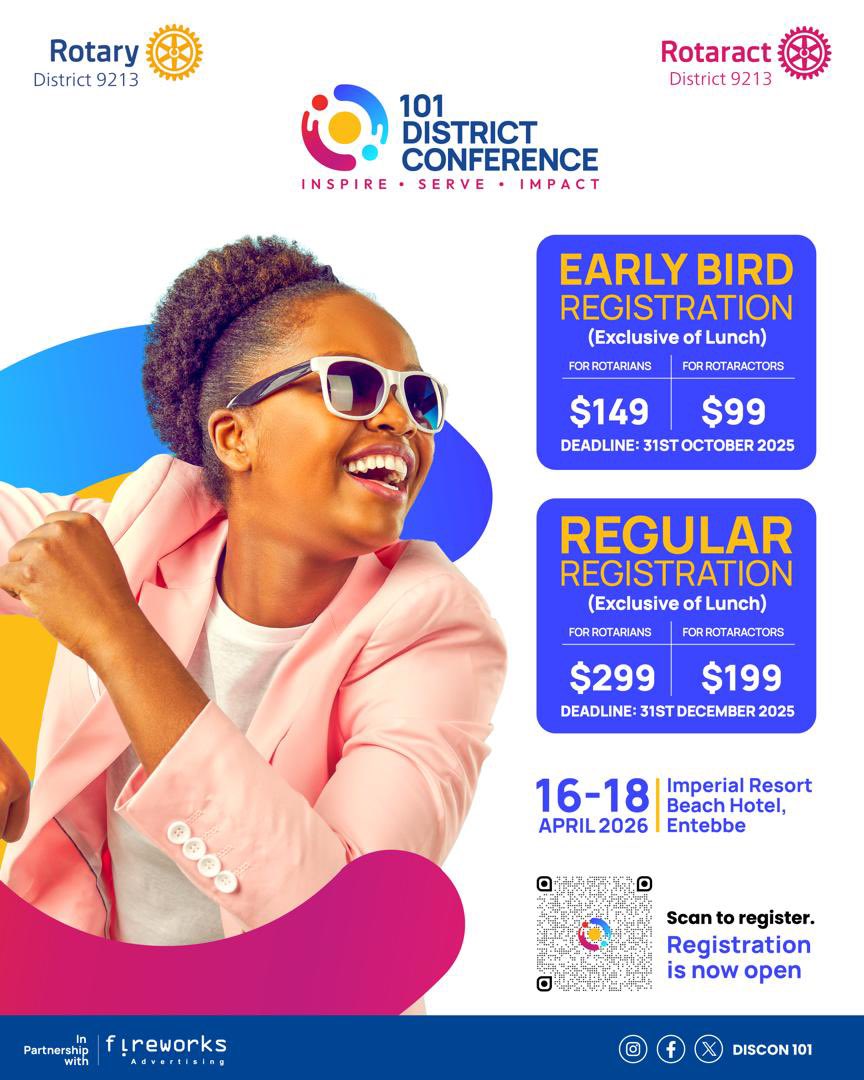 Are you part of the 1,096 fully paid-up Early Bird delegates? If not, you still have #3DaysLeft to join us 👇🏿
bit.ly/discon101

Do you mind sharing your registration status?

Register tonight and save!

#DISCON101
#RotaryEyamba
