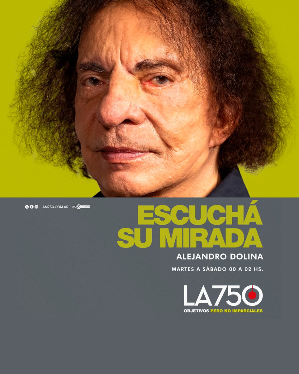 📻Prendé ahora la <a href="/AM750/">LA 750</a> y escuchá en vivo a La venganza será terrible, con la conducción de <a href="/negrodolina/">Alejandro Dolina</a> y su equipo. Todos los días de 00 a 02, ¡no te lo pierdas! 👉 bit.ly/3Vzvyj3