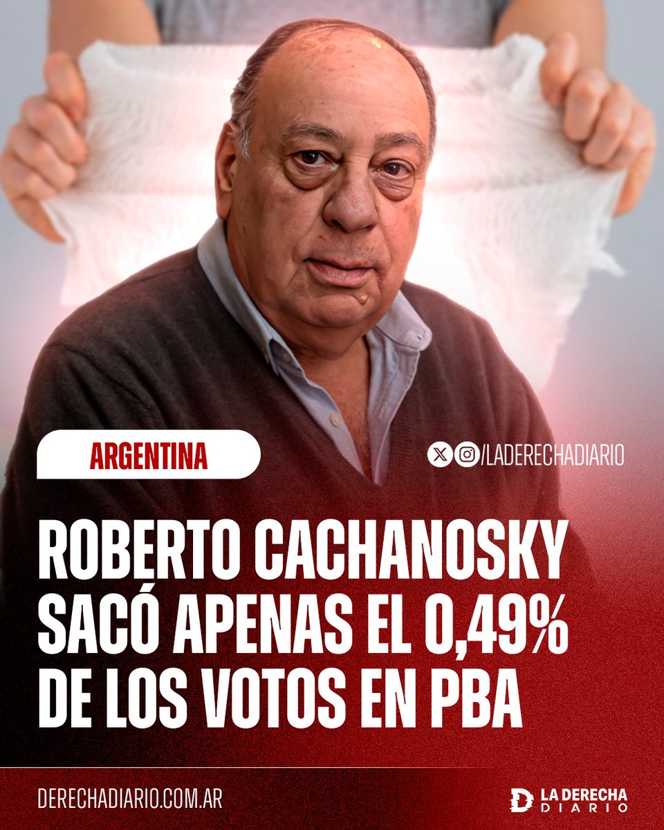 laderechadiario's tweet image. 🇦🇷 | ESPERABLE: El traidor "viejo meado" Ricardo "Gaganosky" sacó apenas el 0,49% de los votos en PBA y no consiguió su banca en el Congreso Nacional.