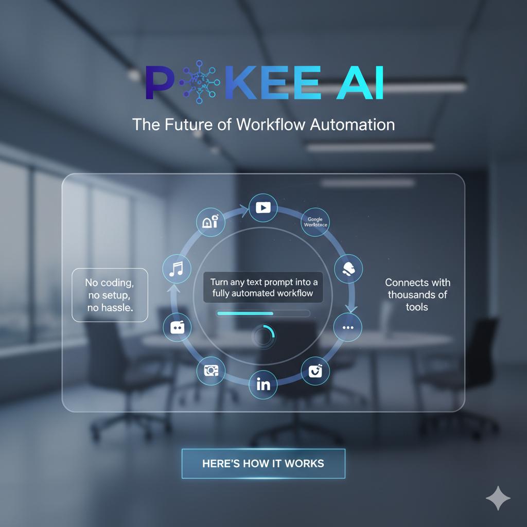 james_bonds0's tweet image. 🚀 Meet Pokee AI — the future of workflow automation.
Turn any text prompt into a complete automated workflow in seconds — no coding, no setup, no hassle.
Connects with 1,000s of tools like Google Workspace, Slack & LinkedIn.
👇 See how it works:=