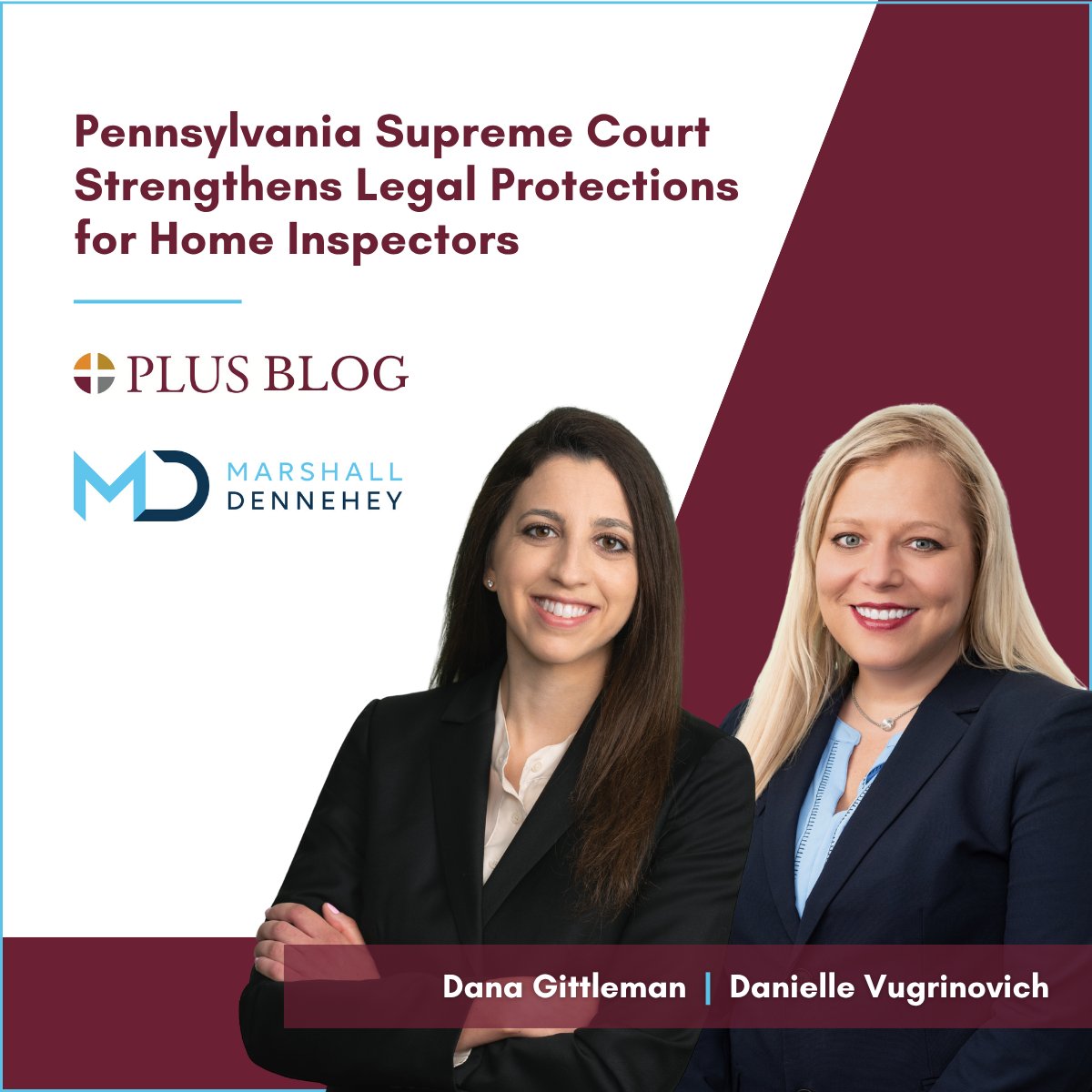 Good news for Pennsylvania home inspectors! Read Dana's and Danielle's article in the <a href="/PLUS_HQ/">PLUS - Professional Liability Underwriting Society</a> Blog. plusweb.org/news/pennsylva… #professionalliability