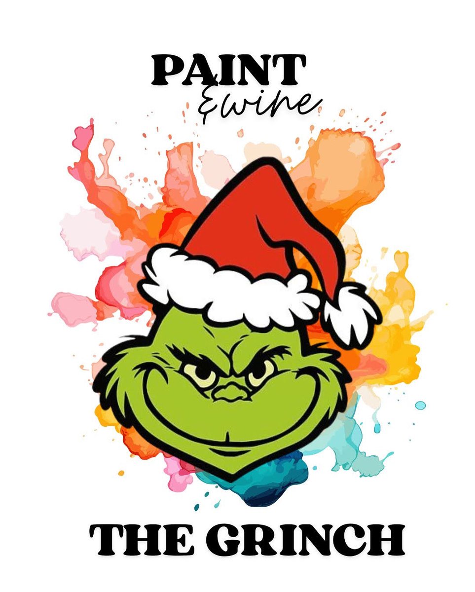 🎨 Paint &amp; Wine Night – Wednesday, November 5th at 6 PM 🍷
Join us for a fun and festive evening as we paint The Grinch!
$40 per person – includes all painting materials and a complementary glass of wine.