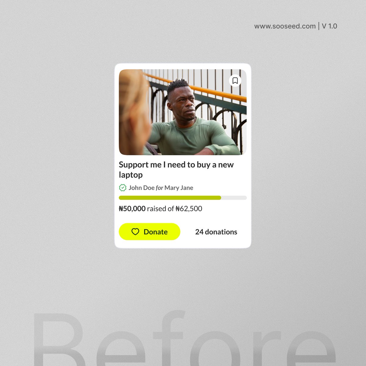 Cisco_jr_'s tweet image. ✨@sooseed_app  V1 vs V2 campaign card