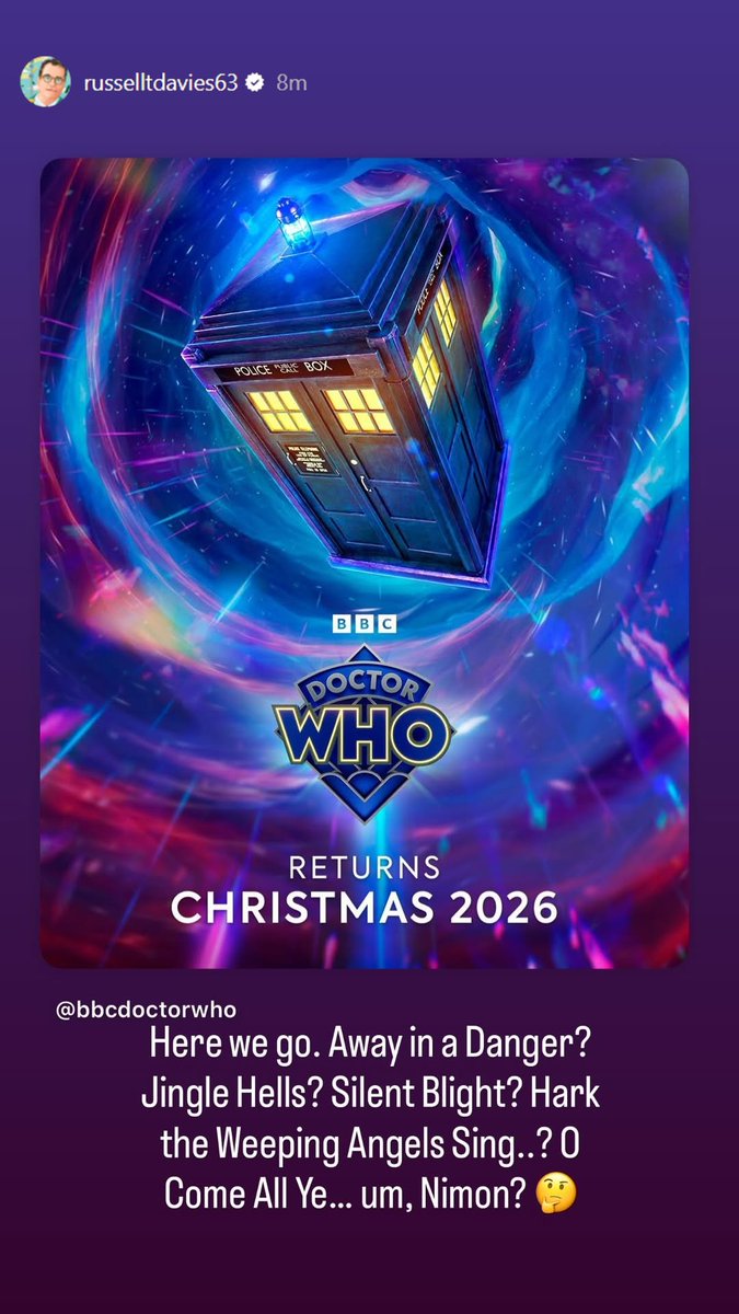 DoctorWhoPN's tweet image. How about &apos;Lo, How a Rose E&apos;er Looming&apos;?