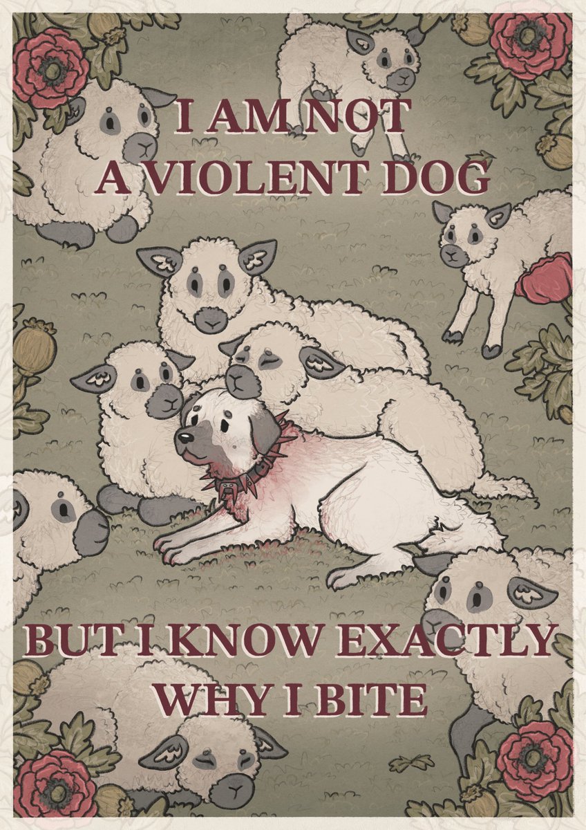 VHSdogs's tweet image. i am not a violent dog