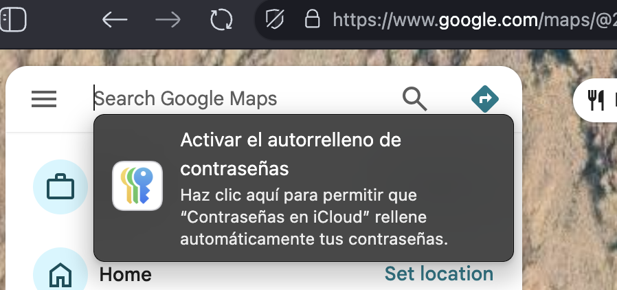 ¿Cómo le hago para quitar esta madre en Mac?
Quiere que active el autorrelleno de contraseñas, pero no es un campo de contraseña.
Además, si le doy click, no sucede nada 😕 
Esto hace apenas unos días atrás no sucedía.