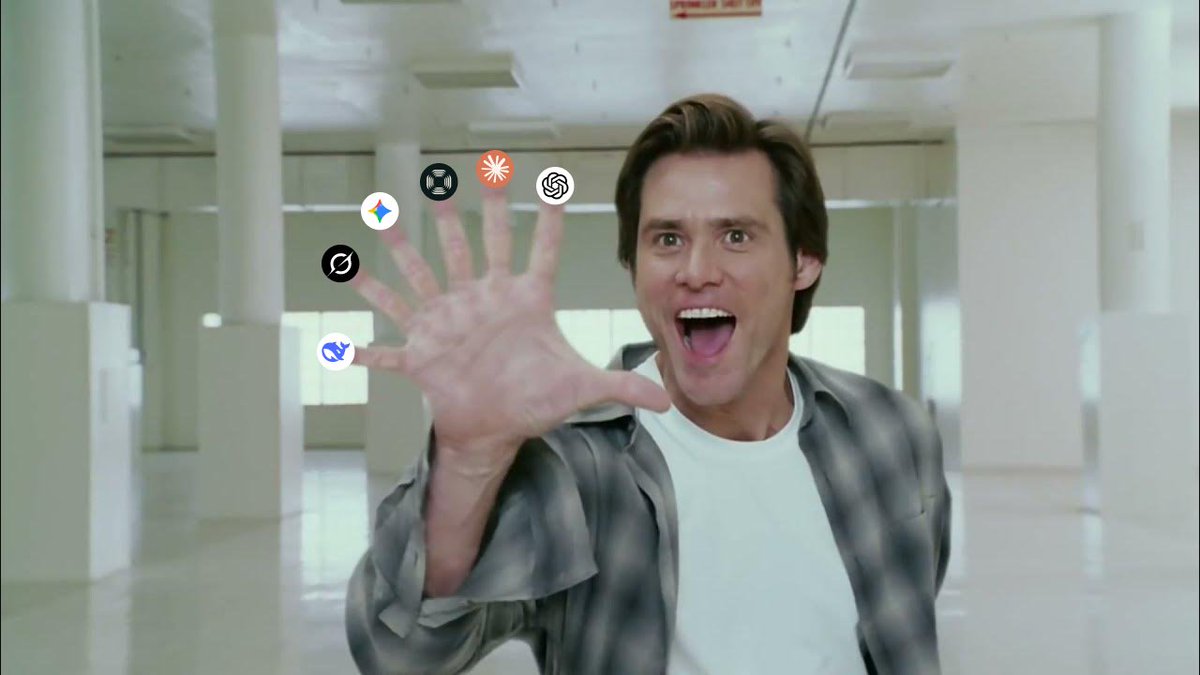 chatronix's tweet photo. All in your hand...

No more switching tabs, no more chaos — just one platform to rule them all ⚡️

💡 ChatGPT, Claude, Gemini, Perplexity, DeepSeek, Grok…
—all connected, all in your hand.

🚀 Supercharge your workflow.
👊 Master every AI in one place. https://t.co/oS2evxHsNe