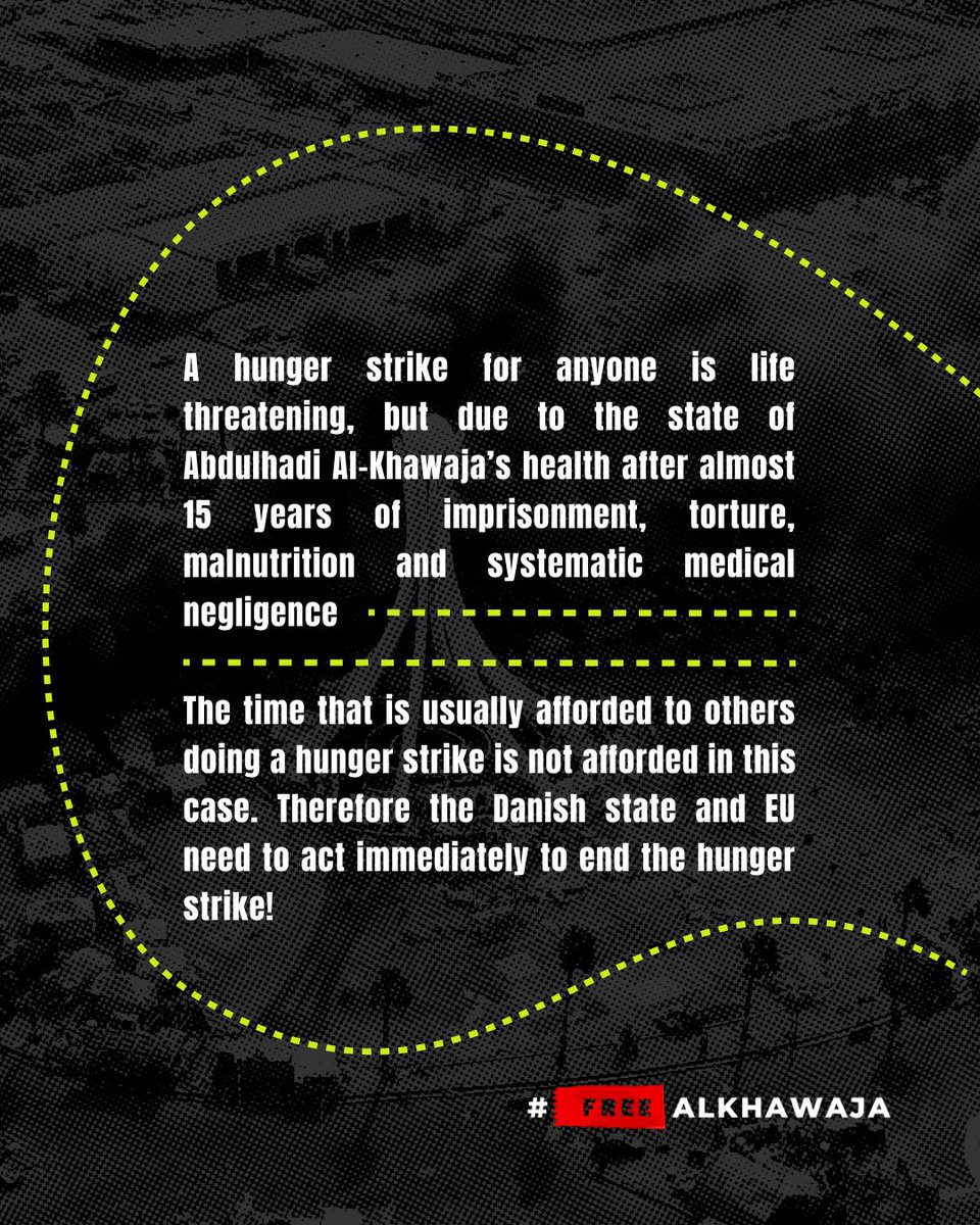 “Abdulhadi has previously demonstrated his willingness to endure severe malnutrition and dehydration beyond most people's ability, but this does not imply that he is in any way safer to undertake another hunger strike. He’s 64 years old and is already ten kilograms underweight.