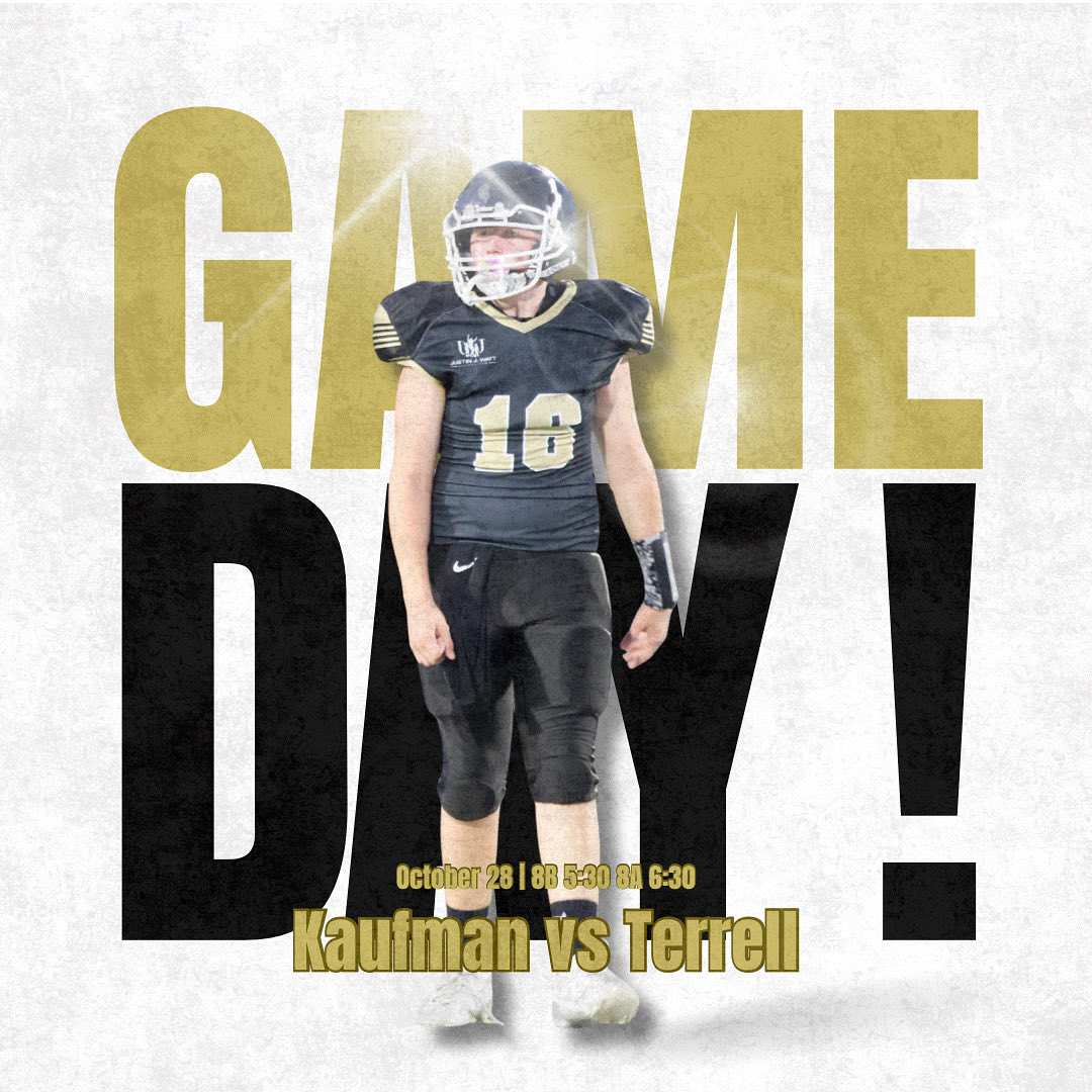 2️⃣ more to go…Game Day!! 🏈 

#qb1 #8thgrade #onegamebetter 

<a href="/KaufFootball_TX/">Kaufman Football</a>