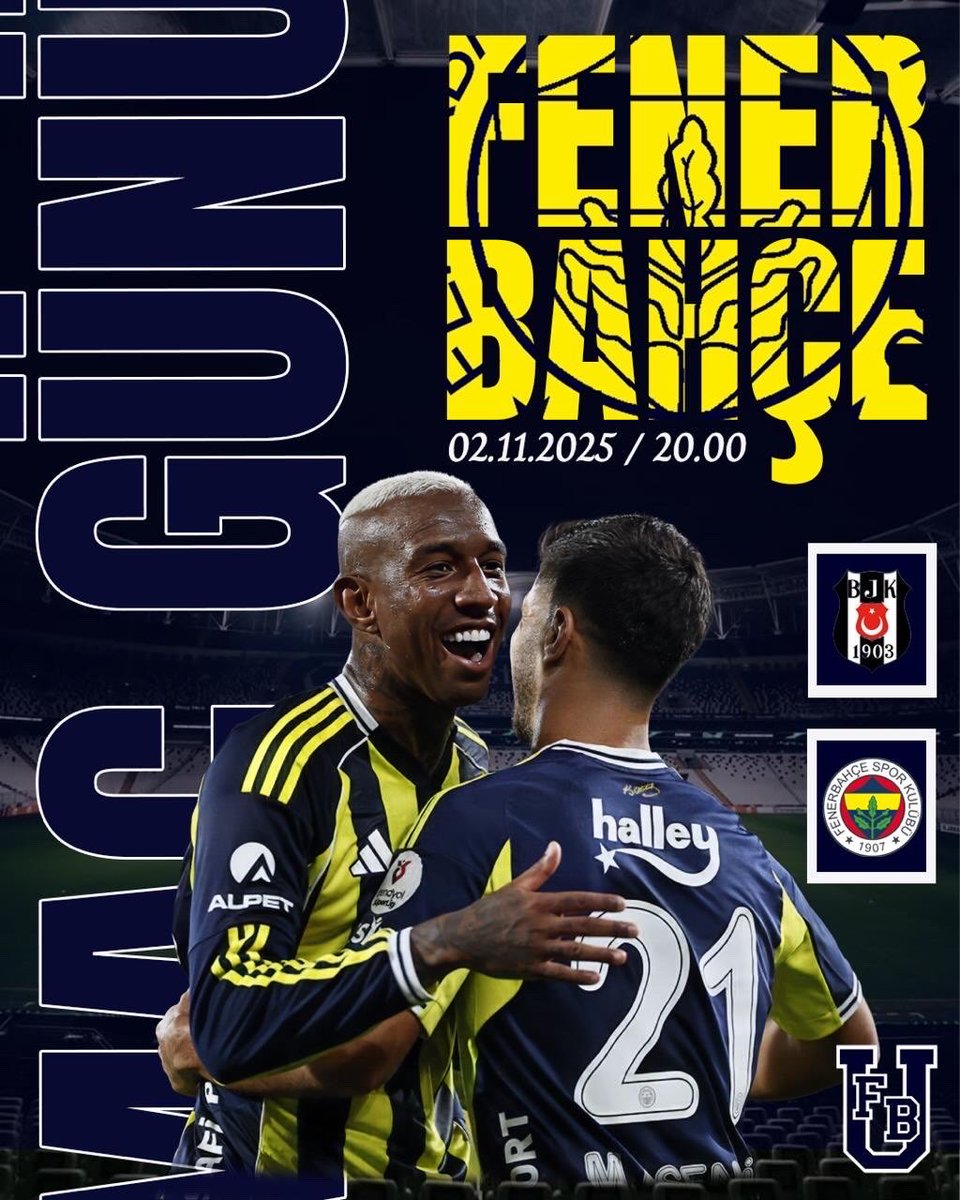 1907 ÜNİFEB Maltepe Üniversitesi örgütlenmesi olarak Fenerbahçe - Beşiktaş maçını izlemek için 2 Kasım Pazar günü BİA Cafe’de toplanıyoruz. Tüm arkadaşlarımızı bekliyoruz.