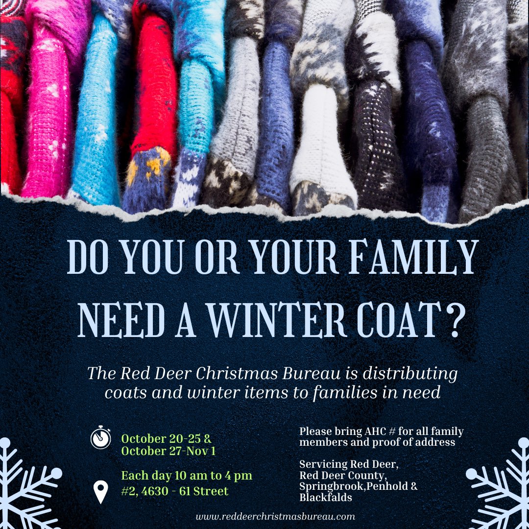 RdChristmas's tweet photo. On our last week! We have lots of coats left for your family if you need winter clothing items please stop down and get some for your family ! Open till Saturday till 4 pm https://t.co/QkShx0DRrz