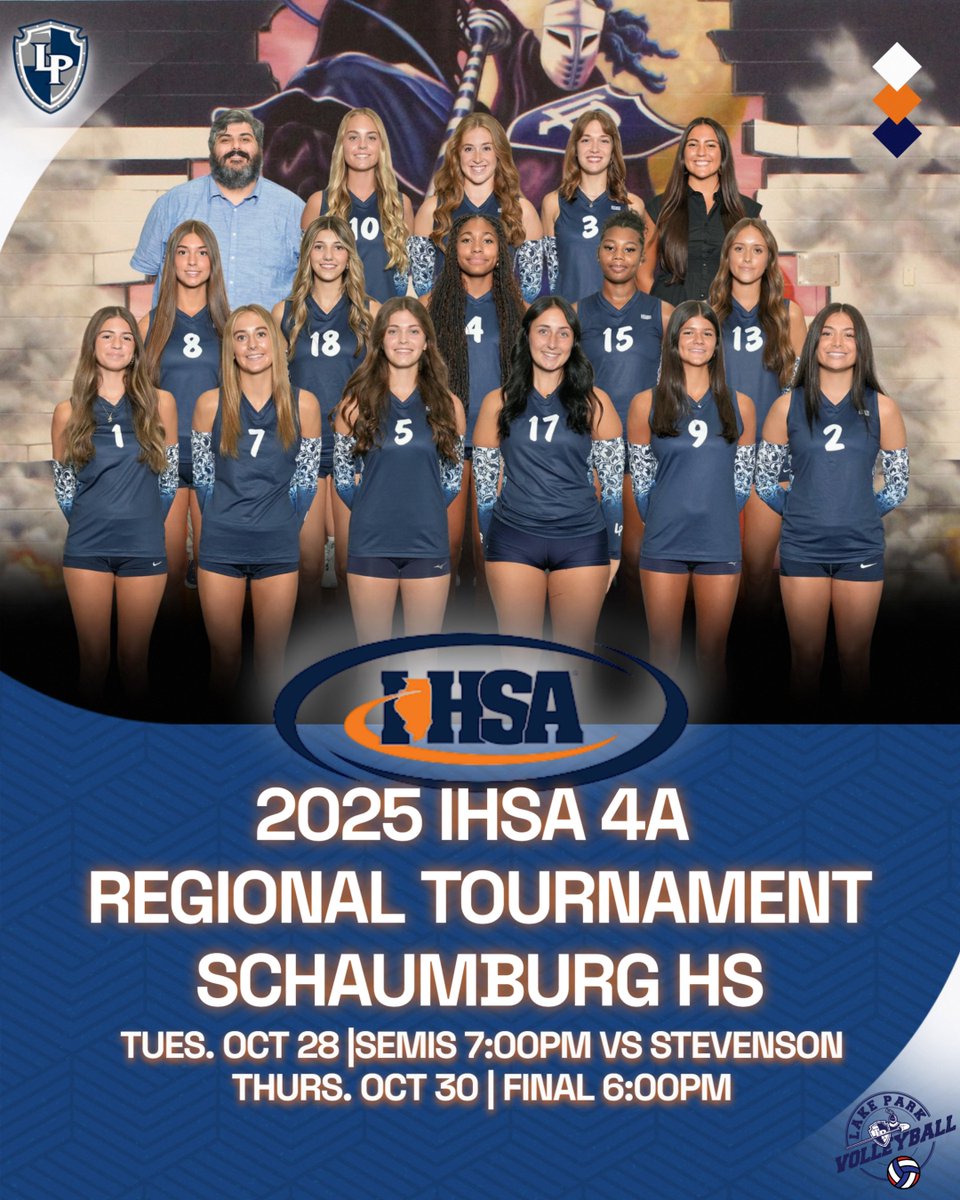 🏐PLAYOFFS🏐

Good luck <a href="/LPGVB/">Lake Park Girls VB</a> as they start their #IHSA State Series tonight at the Schaumburg HS Regional 🆚 Stevenson at 7:00pm! #WeAreLakePark