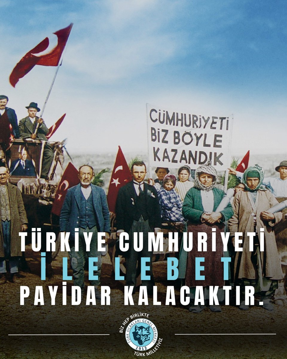 Atatürk’ün emaneti, milletin iradesi: #Cumhuriyet.