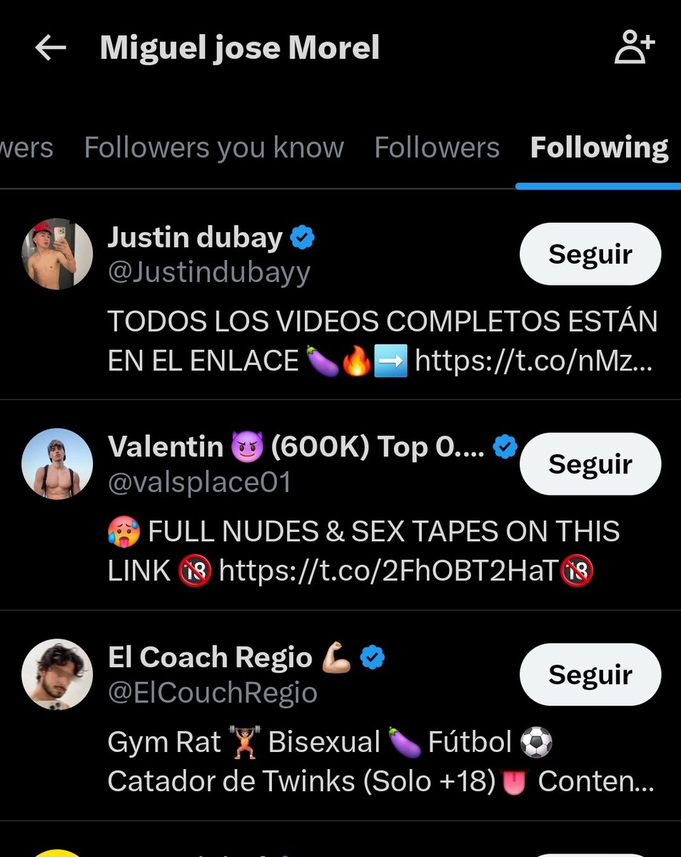 Las cuentas que seguís Miguel.