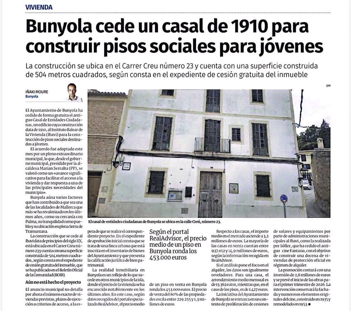 🏘️ Sí, més habitatge i per als joves d’aquí. 

Recuperam sòl municipal, en col·laboració amb els ajuntaments, per construir habitatge públic des de l’<a href="/ibavi/">Institut Balear de l'Habitatge</a> i donar resposta a una de les necessitats més urgents: l’accés a l’habitatge per als joves que volen créixer i fer el seu