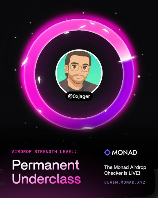 If this is a big airdrop then Monad is the greatest thing ever to happen to crypto

If this is worth nothing I will it FUD into the ether

No in between