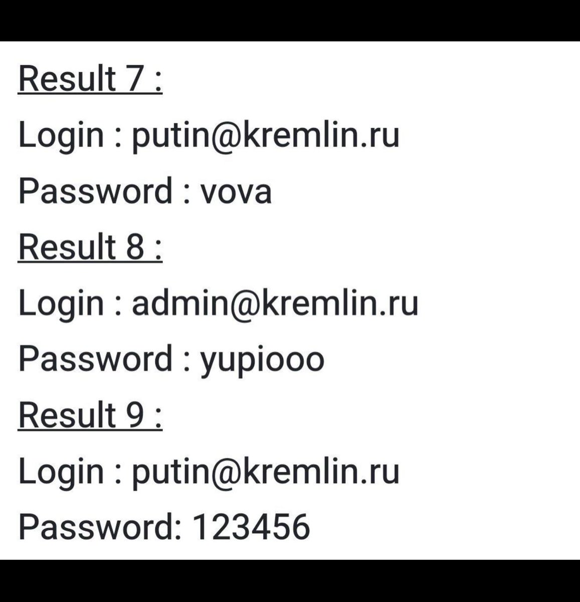 Zhitnipalzhi's tweet photo. Блядь я щас сдохну.

Анонимусы взломали аккаунты Путина…

На самом деле аккаунт Путина называется:

- SVINOREZ1488

А пароль:

- hohlipidorasy78iq https://t.co/6WJT9U1F4Y