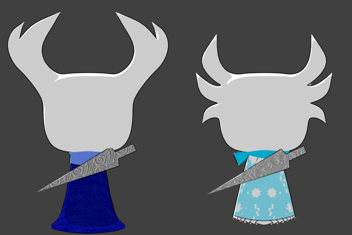 Andro1d28's tweet image. Siblings that play together 
#3dmodel #gooengine #celshading #hollowknight #HollowKnightOC #hollowknightvessel