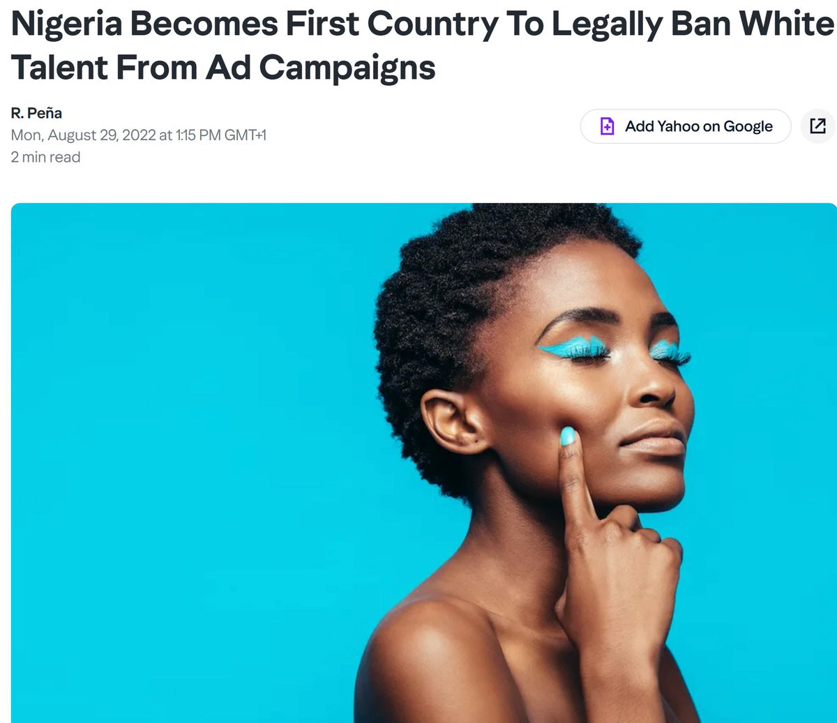 Precedents are being set in this decade. Which way western man?