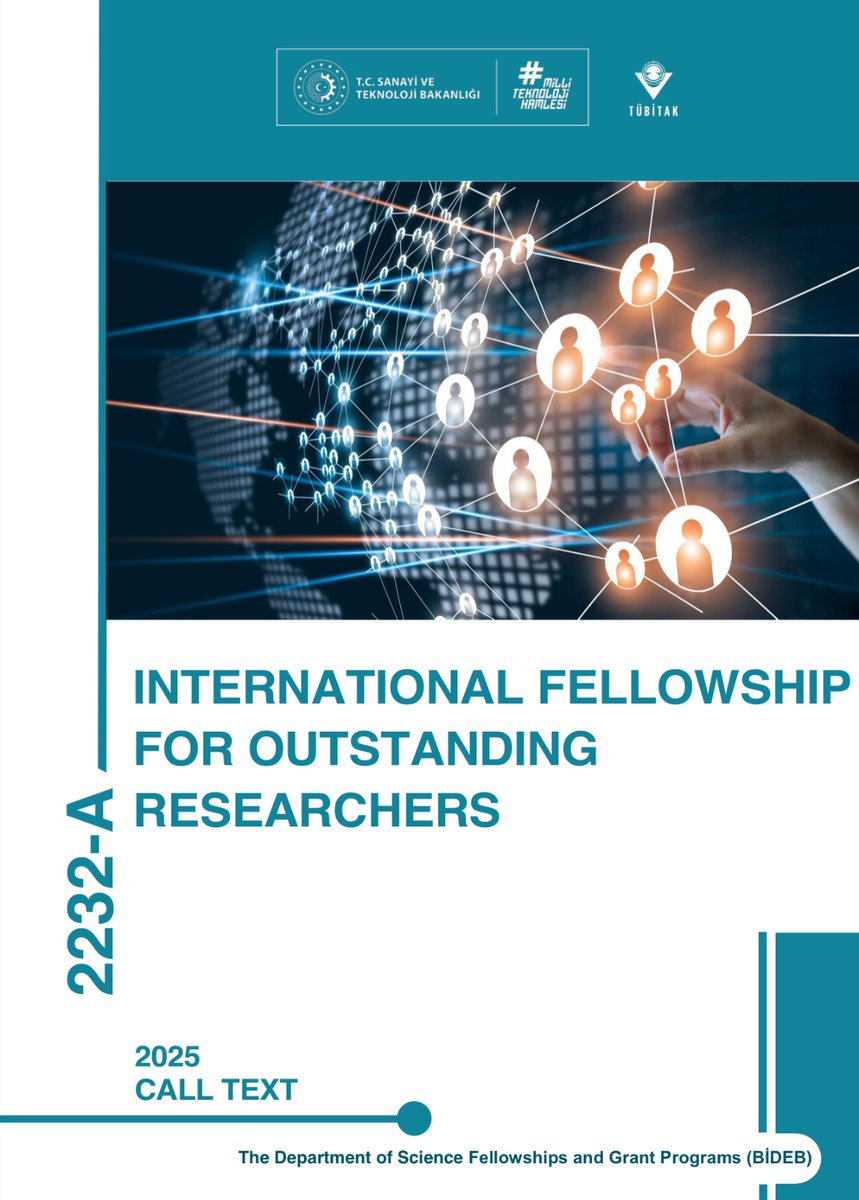 VasingtonEgitim's tweet image. 2232-B International Fellowship for Early Stage Researchers and 2232-A International Fellowship for Outstanding Researchers Programme is Open for Application!
More information:
tubitak.gov.tr