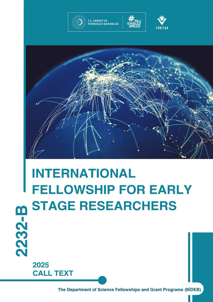VasingtonEgitim's tweet image. 2232-B International Fellowship for Early Stage Researchers and 2232-A International Fellowship for Outstanding Researchers Programme is Open for Application!
More information:
tubitak.gov.tr