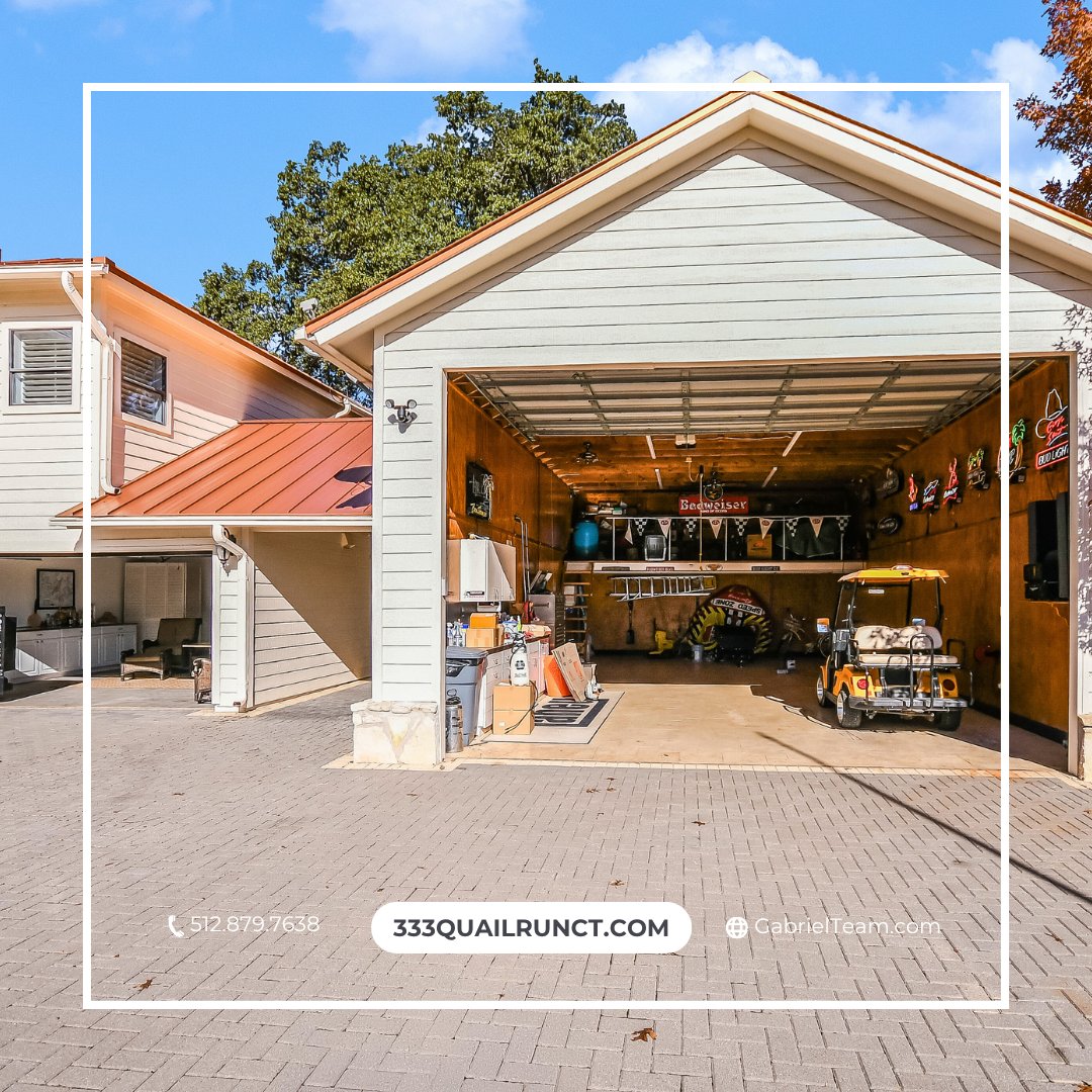 Want lake access + Hill Country living with serious garage space? Think boat, think toys. 333QuailRunCt.com is move-in-ready. $559K. DM for link.