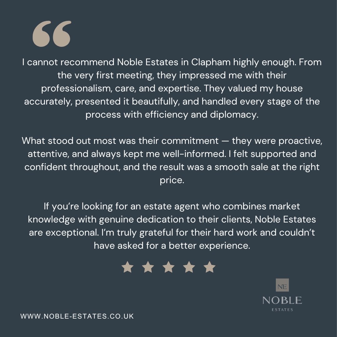 Another fantastic review for our sales team!

If you’re looking for expert advice or guidance, don’t hesitate to reach out

T| 020 7498 8600
E| info@noble-estates.co.uk