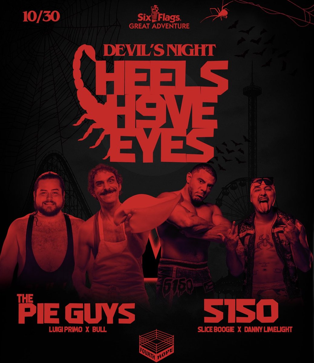 WESTSIDEGUNN's tweet image. 2DAYS AWAY FROM HISTORY!!!!!!!! 2 MORE MATCH ANNOUNCEMENTS ON AN ALREADY STACKED CARD 🦂🤘🏽🔥🦂🤘🏽🔥🦂🤘🏽🔥🤘🏽🦂🔥

HEELS HAVE EYES 9 10/30 LIVE AT @sfgradventure 

TICKETS tixr.com/e/159075

A 3WAY MATCH incl. 4TH ROPES MOST HATED @joealonzojr 4TH ROPES FAN FAVORITE…