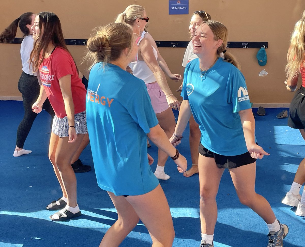NeilsonBaia's tweet image. Our children’s ‘blue park’ being used ‘unconventionally’ this morning by our Children’s Activity Leaders… perfecting the choreography of their performance for tomorrow evening’s Halloween ‘Battle of the Bands’ #goodenergy  #greatfun for children &amp;amp; adults alike @neilsonholidays