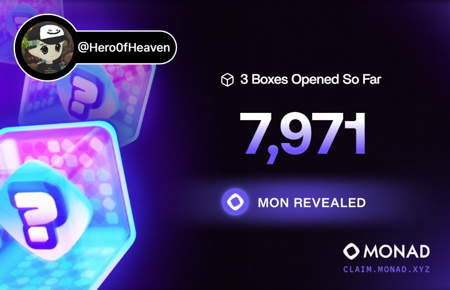 Just revealed my <a href="/monad/">Monad (mainnet arc)</a> airdrop.

What do you think am I gunna make it?