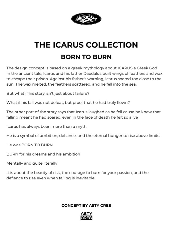astycre8's tweet photo. The Icarus Collection 
Concept Design for SBC by me
Every piece was a detailed work of art. https://t.co/EgCEcW6lVe