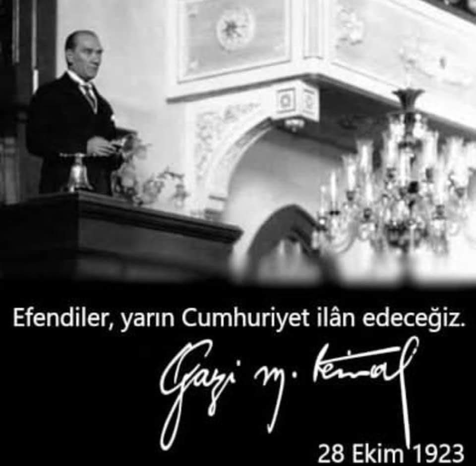 MHalisoglu's tweet photo. Cumhuriyet; Türk’ün yeniden dirilişidir.
Ne mutlu Türküm diyene!
29 Ekim Cumhuriyet Bayramımız kutlu olsun!
#MustafaKemalinAskerleriyiz
#CumhuriyetBayramıKutluOlsun
#HainsizTürkiye 
#eğrisopalıdoğruadamlar 
#OrkunÖzellerYalnızDeğildir https://t.co/gO88JnZEZO