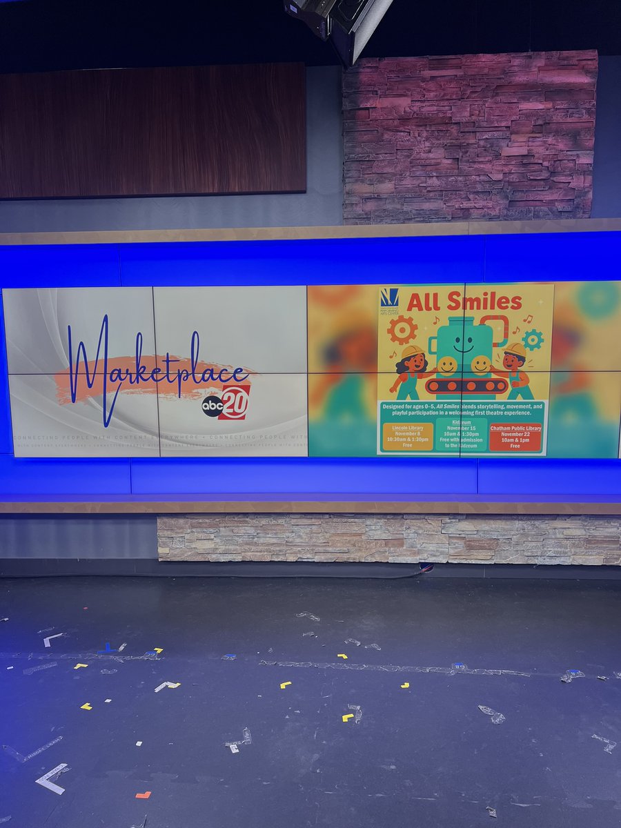 🎬 Exciting morning for the UIS Performing Arts Center team! 🎭

Our staff stopped by NewsChannel 20 today to promote our upcoming Theatre for the Very Young production, All Smiles — coming soon with three public performances! 🫧✨ UISpac.com/theatre-for-th…