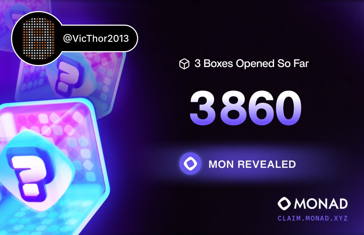 MONAD BOXES 🎁 

#Monad <a href="/monad/">Monad (mainnet arc)</a>