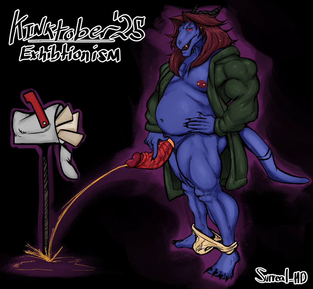 Kinktober '25 comm for <a href="/AkyonWolf/">Akyon</a> 
Thank you!!! More coming soon!