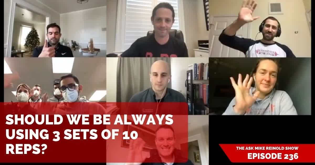 Should We Be Always Using 3 Sets of 10 Reps? mikereinold.com/should-we-be-a…