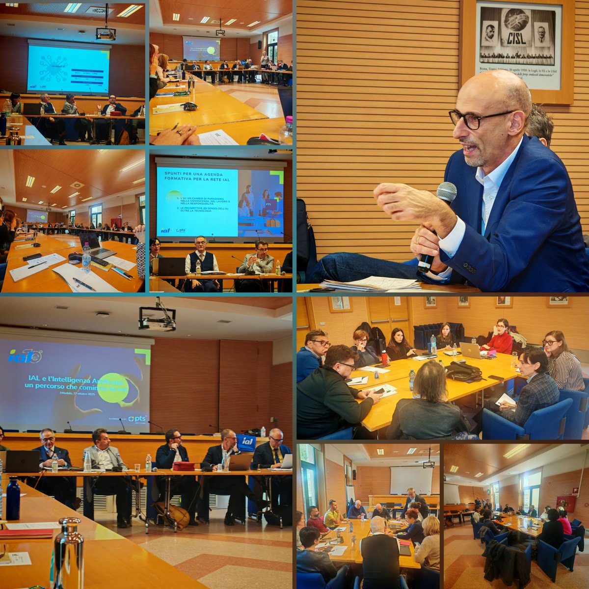 IAL_Nazionale's tweet photo. Al Centro Studi #CISL x ragionare  di #intelligenza_artificiale #lavoro e #conoscenza
Per @smastrovincenzo davanti alla sfida dell'IA la #reteIAL ha una responsabilità aumentata: una #formazione che abilita e responsabilizza, orienta nella complessità e offre prospettive di senso https://t.co/pJ6cQtE773
