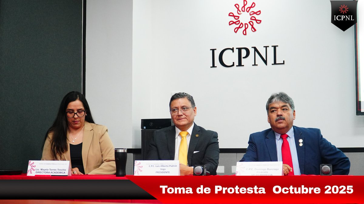 📸 El 27 de octubre se llevó a cabo la toma de protesta de nuevos asociados del ICPNL.

El Presidente CPC Luis Padrón, el Vicepresidente de Membrecía CPC Domingo Burciaga y la Titular de la Comisión de Asociadas CP Claudia Mujica dieron la bienvenida oficial a los asistentes,