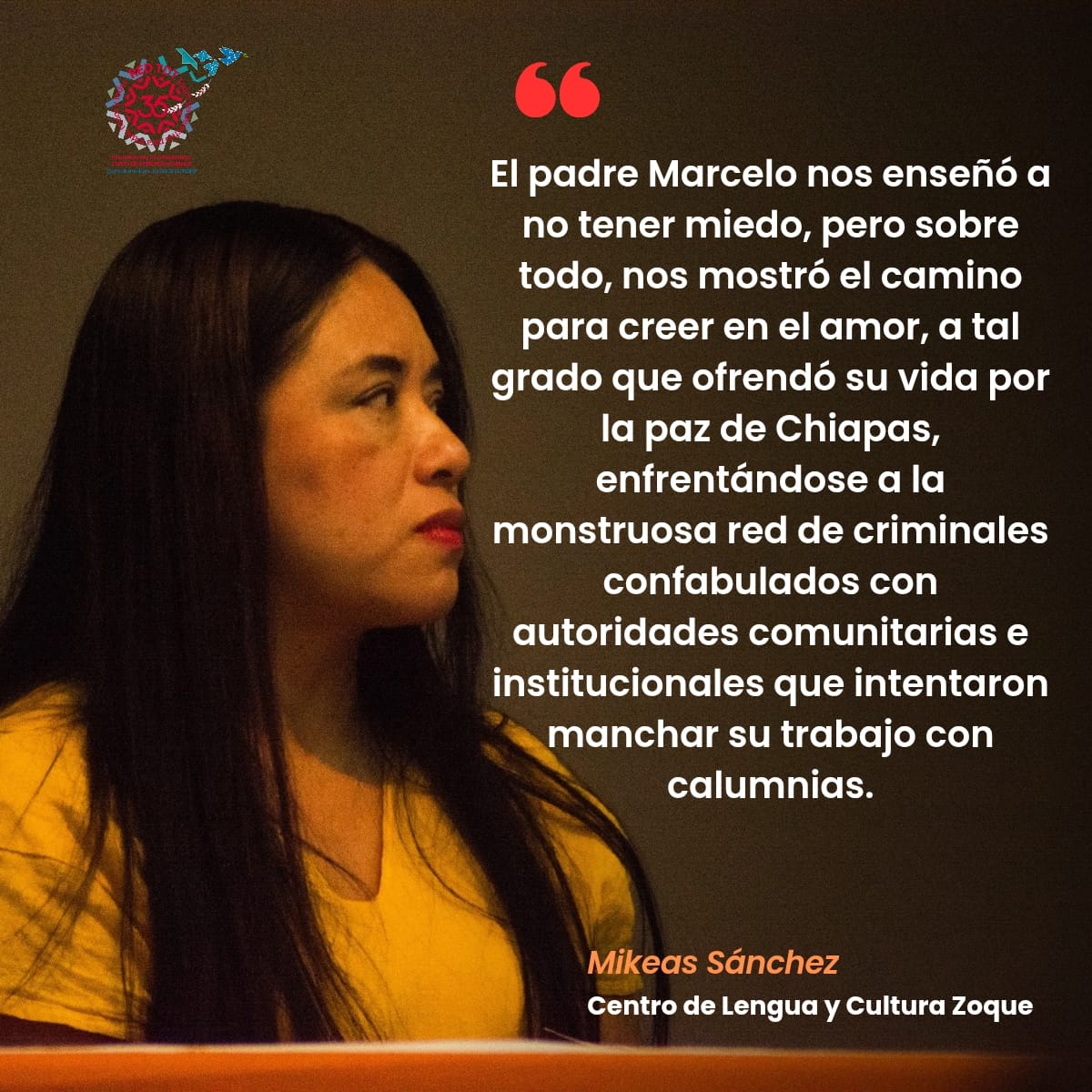 🕊️🫒 A un año del asesinato del padre Marcelo Pérez, conmemoramos su legado de paz, justicia y dignidad. 👇🏽🧵(2)