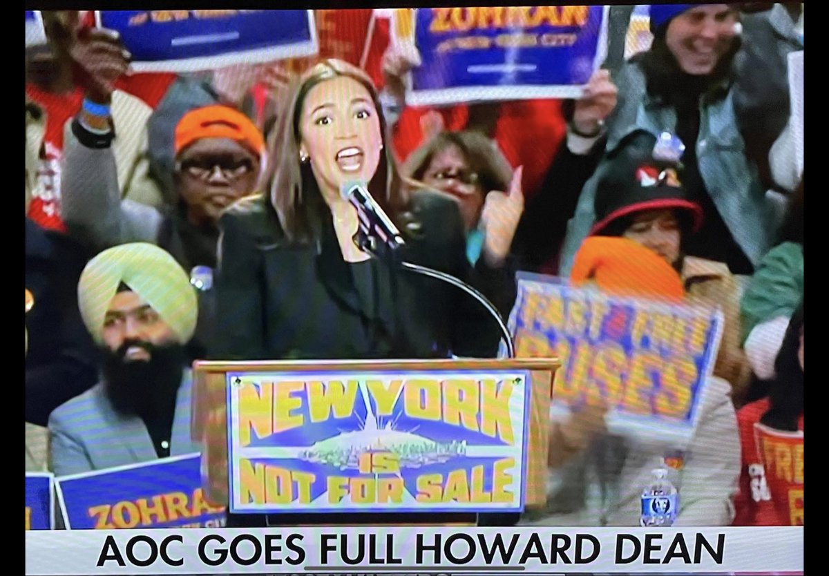 Angelinsox's tweet photo. @Tim_Walz Timmy, you are Bat-shit Crazy.  When your message is “I swear I’m not crazy, New York City”  - AOC   You’re probably Crazy!!! https://t.co/p0iQdMkPPj
