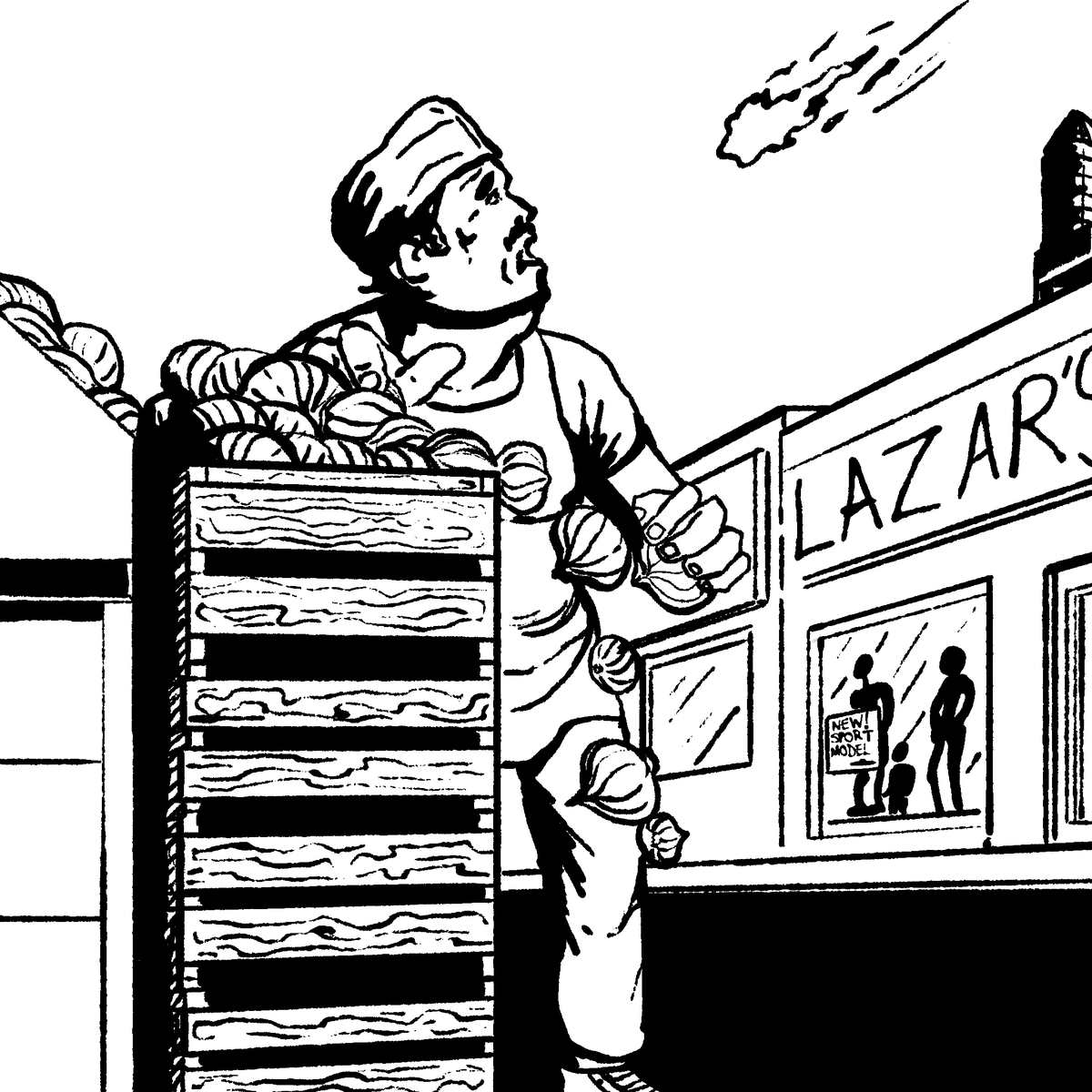 theartofalien's tweet photo. I updated my comic book and I made this canon

A grocery worker drops his onions and runs for his life after seeing the 3I/ATLAS, which is NOT a comet...

#Onion #3IAtlas #UFO #Inktober2025Onion #GraphicNovel #Comicbooks #Drawing #Procreate #DigitalArt #Sketch #DigitalSketch #Ink https://t.co/ji7KcKlgMX