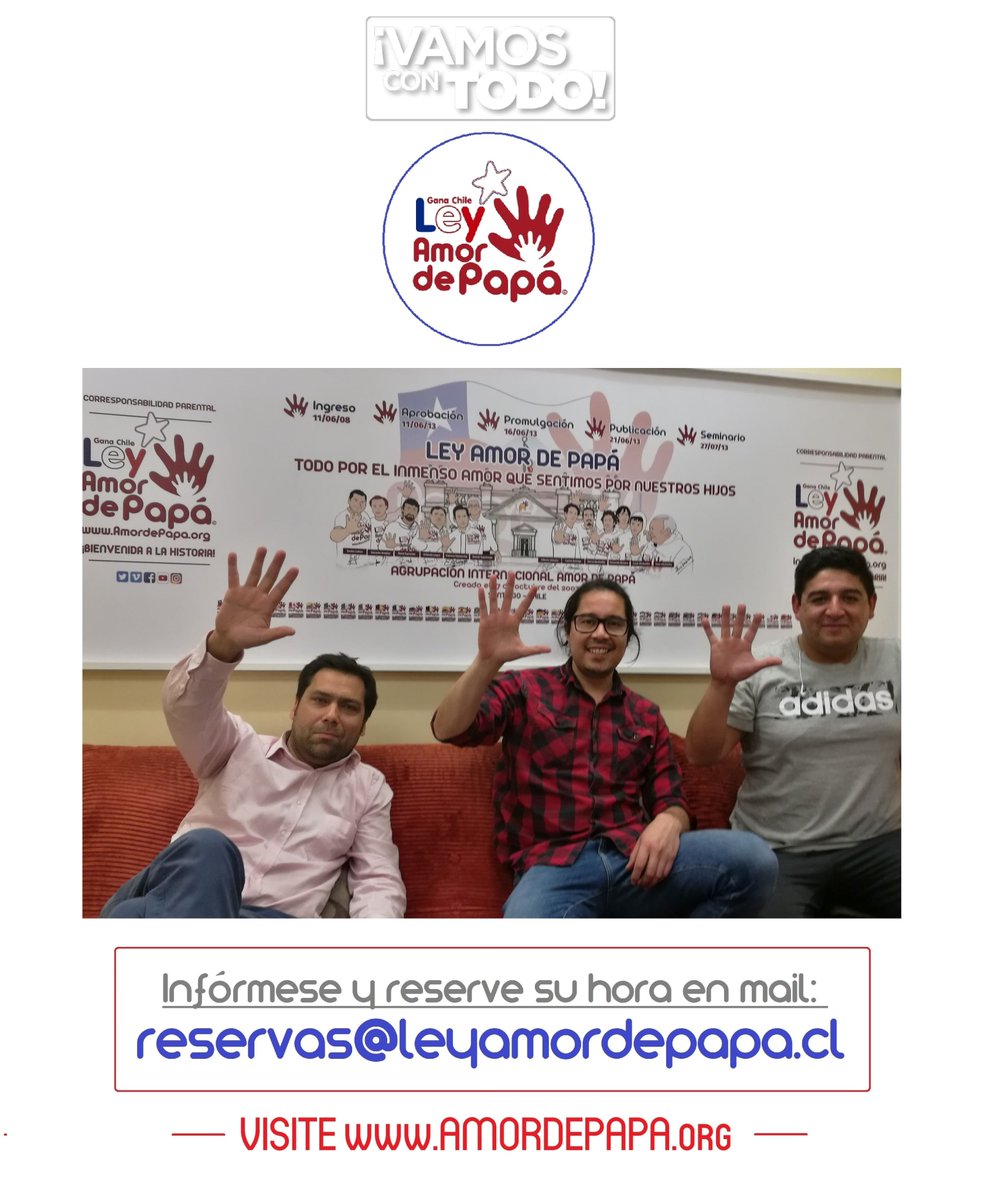 PAPÁS SEPARADOS YA CAPACITADOS, LISTOS PARA GANAR y hacer respetar los derechos de sus hijos GRACIAS A NUESTRA LEY AMOR DE PAPÁ