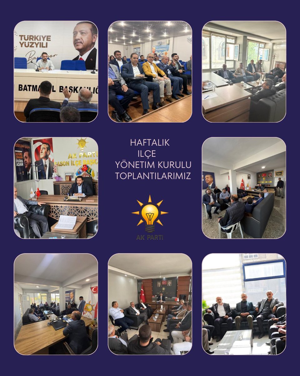 İl Koordinatörlerimizin katılımlarıyla haftalık ilçe yönetim kurulu toplantılarımız gerçekleştirildi.

Toplantılarda teşkilat çalışmalarımız, saha faaliyetlerimiz ve önümüzdeki dönem planlamalarımız üzerine istişarelerde bulunuldu.

Birlik ve beraberlik içerisinde, hedeflerimiz