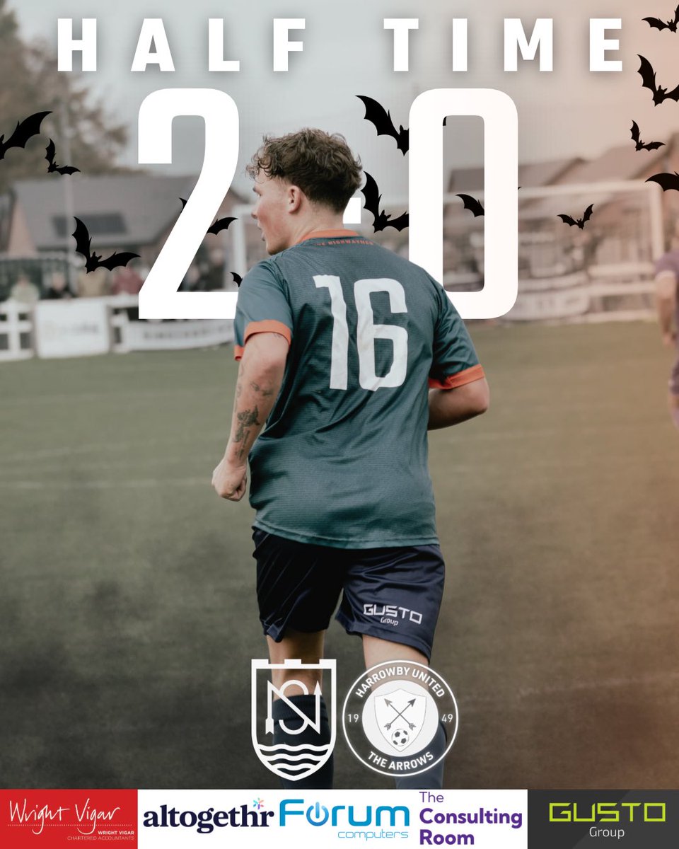 TheHighwayMen_'s tweet photo. HALF-TIME | Two absolute stunners from The Highwaymen — a diving header from C. Ward and a breathtaking bicycle kick from White put us in control at the break. What a half under the lights! 🔥
🟢#TheHighwaymen 2–0 #TheArrows🟡
#UpTheHighwaymen https://t.co/3oO5ExMpnT